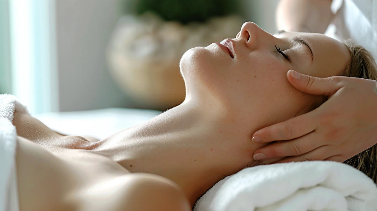 Sesión de masoterapia premium en ambiente profesional